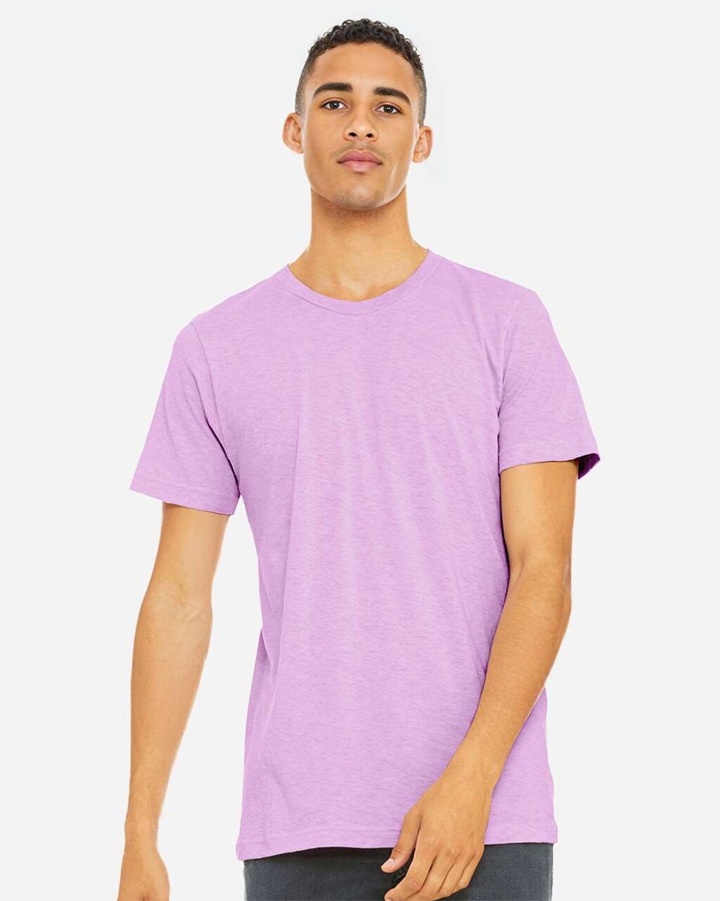 BELLA + CANVAS Premium CVC Short Sleeve Crewneck Jersey T-Shirt for Custom Printing & Layering Styles Tee